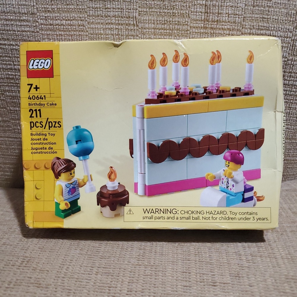 LEGO Birthday Cake Building Set 40641 New Sealed Kids Gift Ages 7+ 211 Pieces